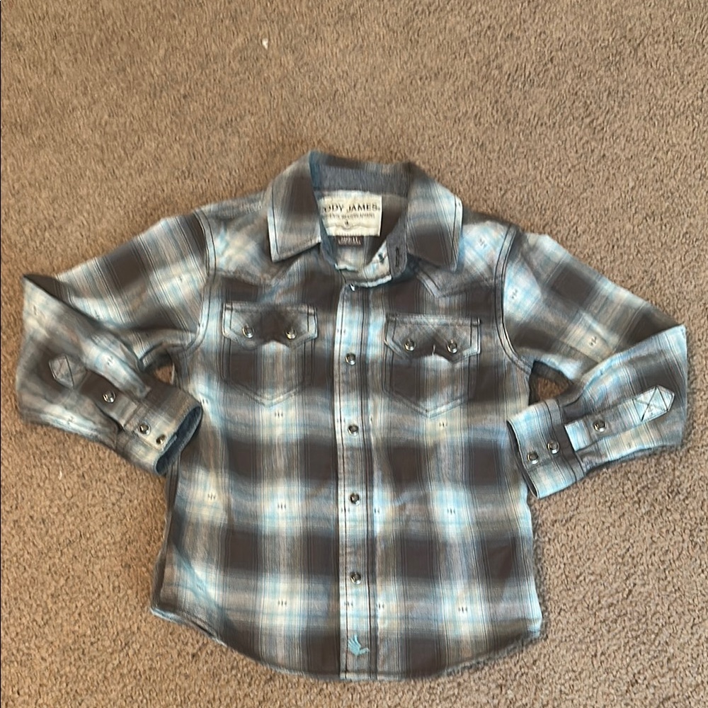 Cody James Blue Plaid Button Down Shirt